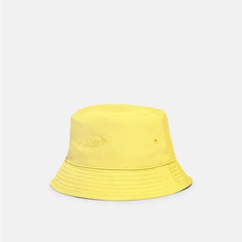 Coach Reversible Signature Nylon Bucket Hat - Picture 2 of 4